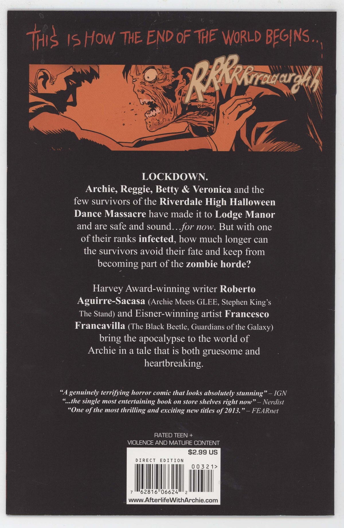 Afterlife With Archie 3 B 2014 NM Tim Seeley Variant