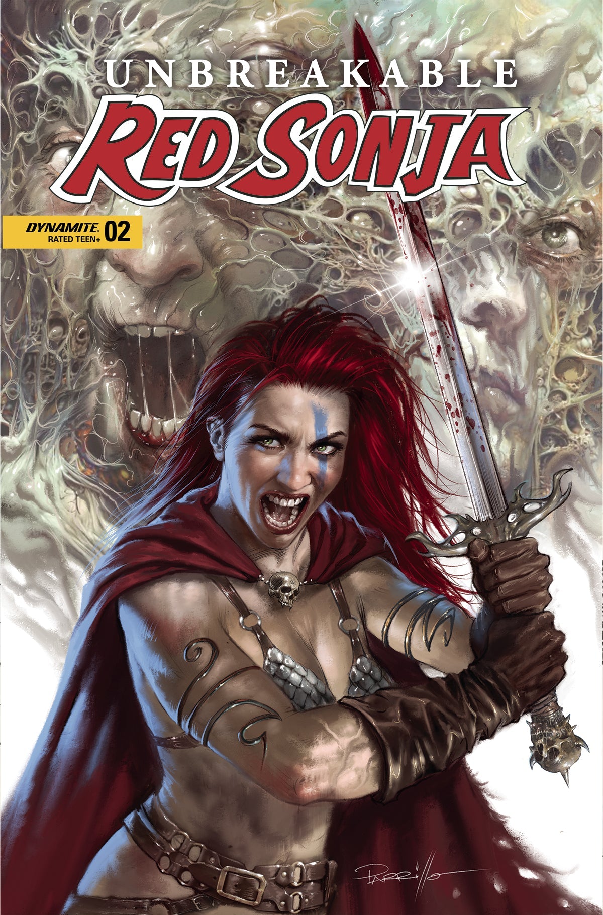 Unbreakable Red Sonja #2 A Lucio Parrillo (11/23/2022) Dynamite