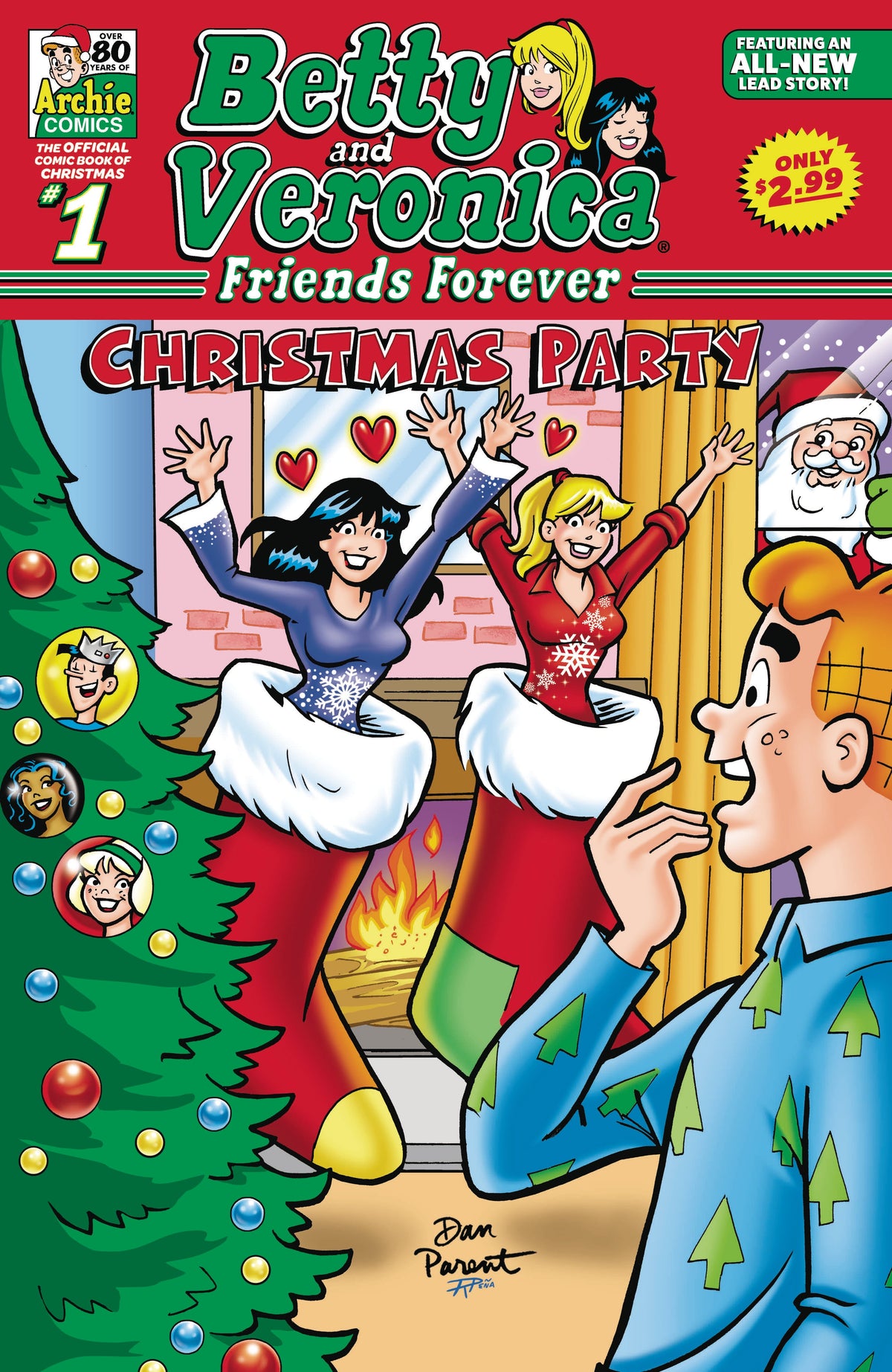 Betty Veronica Friends Forever Christmas Party #1 Stocking Stuffer GGA (11/09/2022) Archie