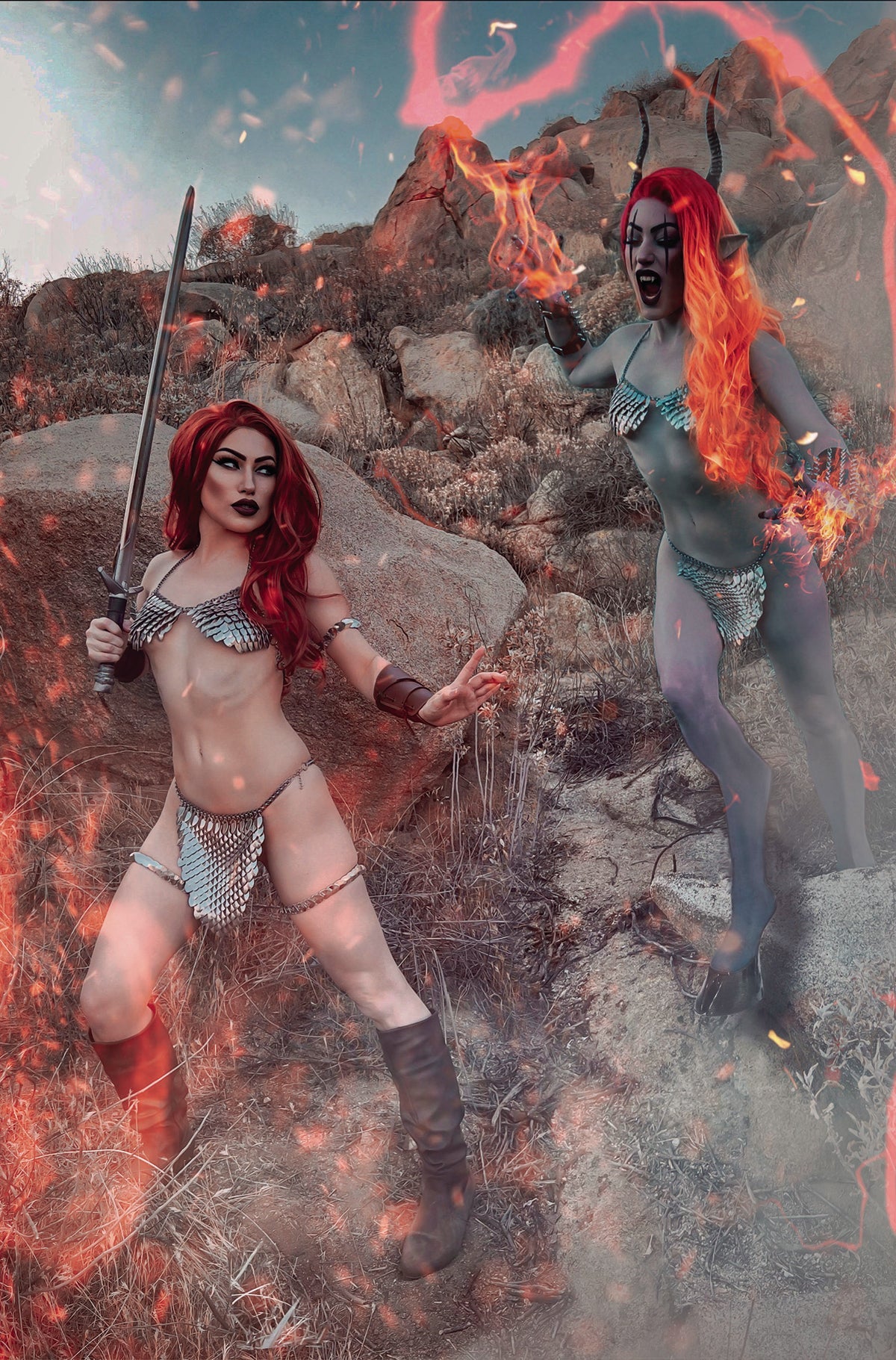 Red Sonja Hell Sonja #2 G 1:15 Cosplay Virgin Variant (01/11/2023) Dynamite