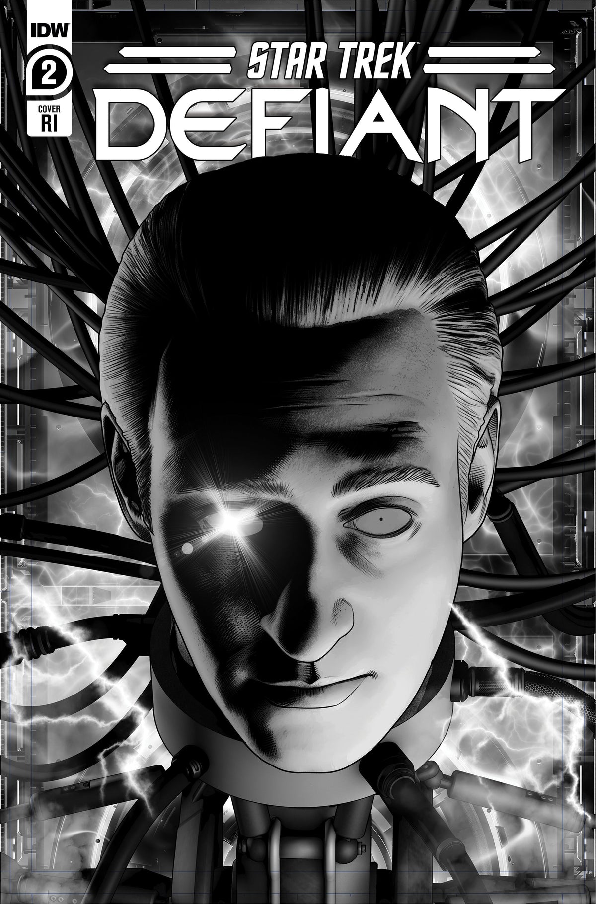 Star Trek Defiant #2 D 1:10 Angel Unzueta B&W (04/12/2023) IDW