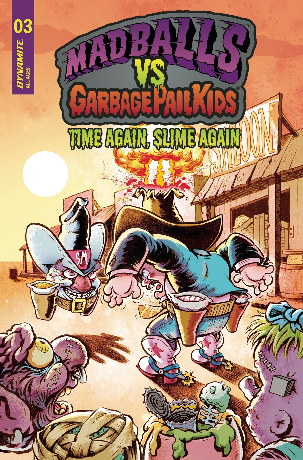 Madballs Vs Garbage Pail Kids Slime Again #3 B Jason Crosby Variant (04/12/2023) Dynamite