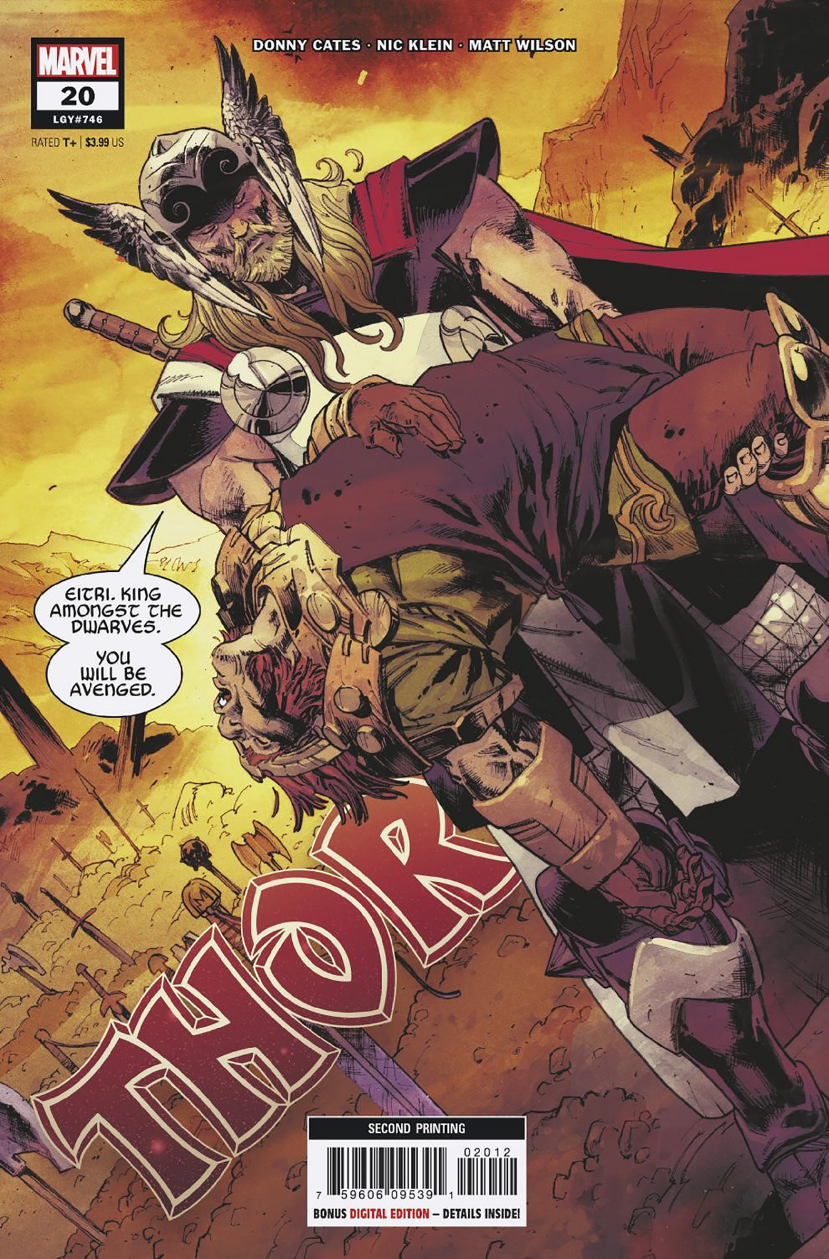 Thor #20 2nd Print Nic Klein Variant (02/16/2022) Marvel