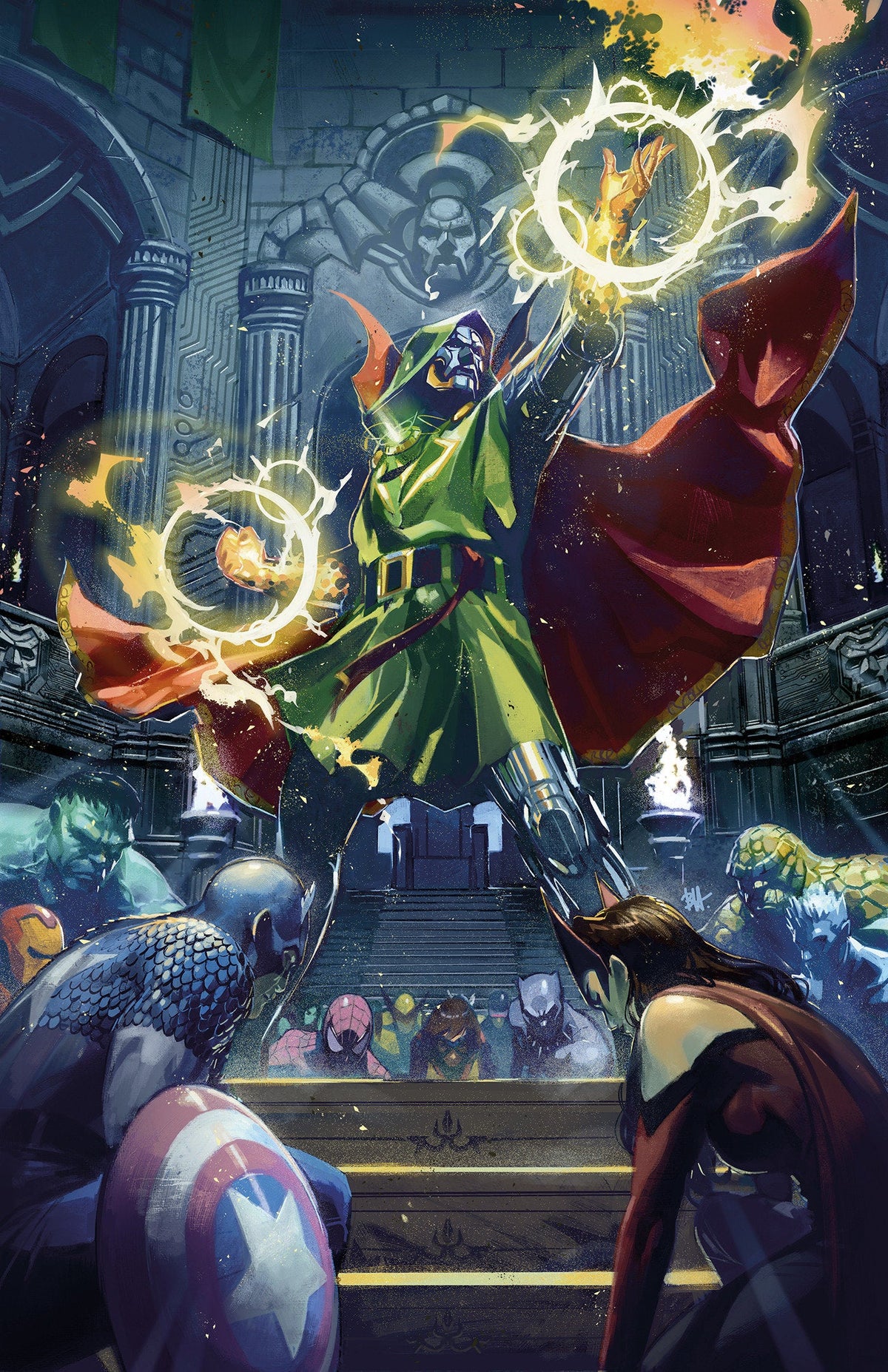 One World Under Doom #1 I 1:50 Ben Harvey Virgin Variant (02/12/2025) Marvel