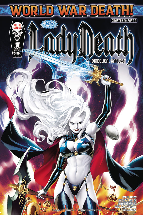 Lady Death Diabolical Harvest #1 (Of 2) A Standard Diego Bernard GGA (05/31/2023) Coffin