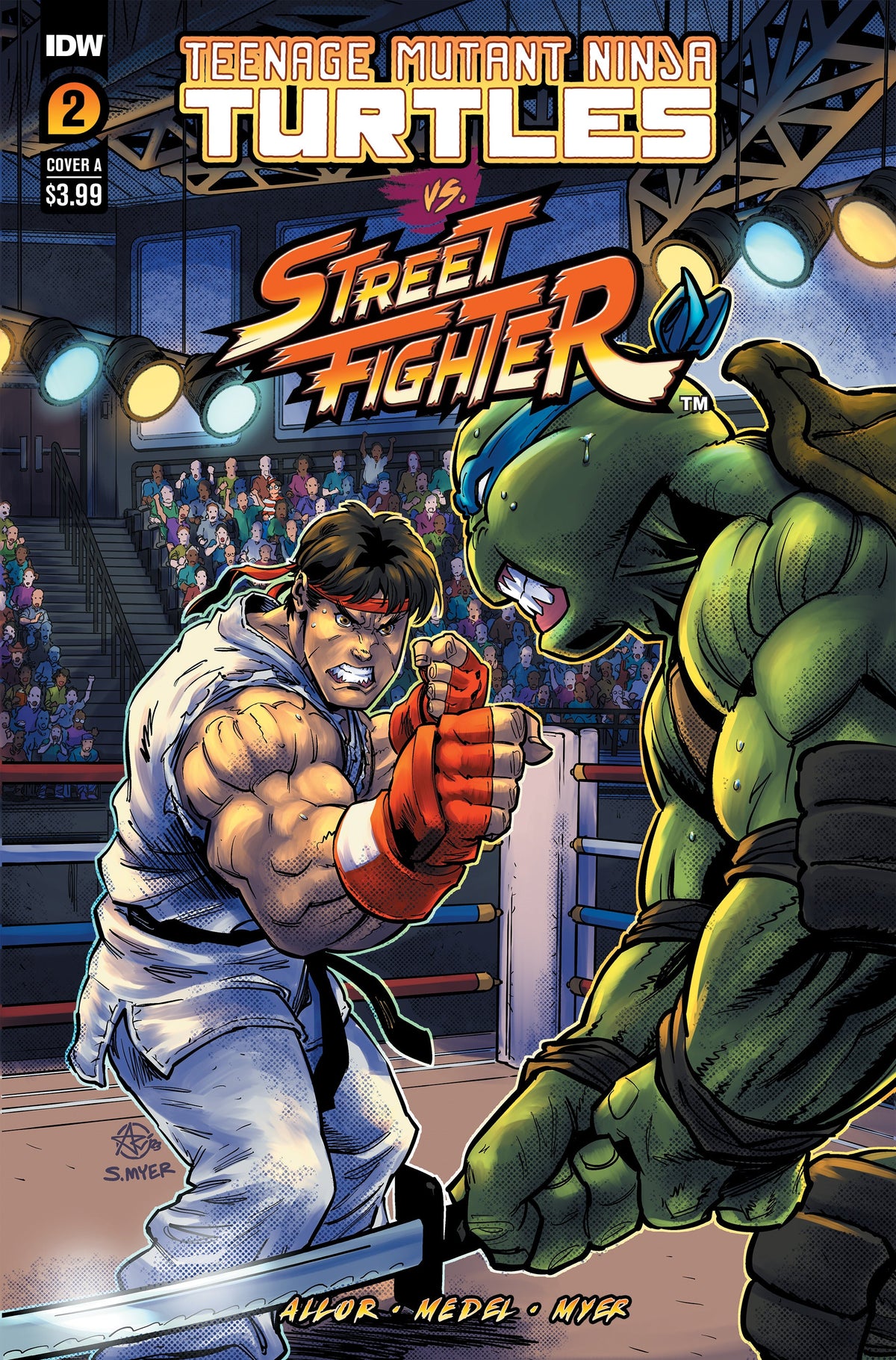 Teenage Mutant Ninja Turtles TMNT Vs Street Fighter #2 (Of 5) A Sarah Myer Ariel Medel (07/19/2023) Idw