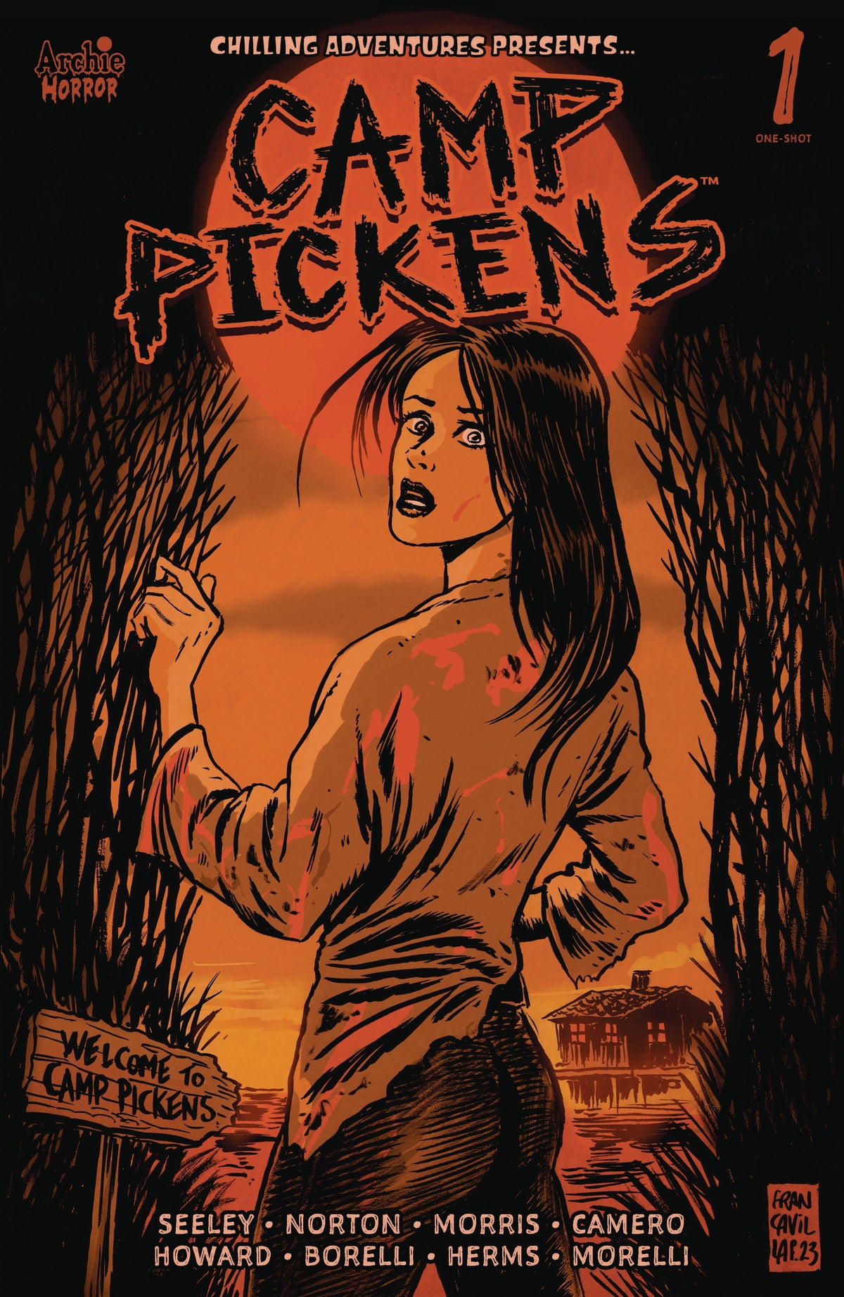 Chilling Adv Camp Pickens Oneshot B Francesco Francavilla Variant SIGNED Jordan Morris Blake Howard (06/21/2023) Archie