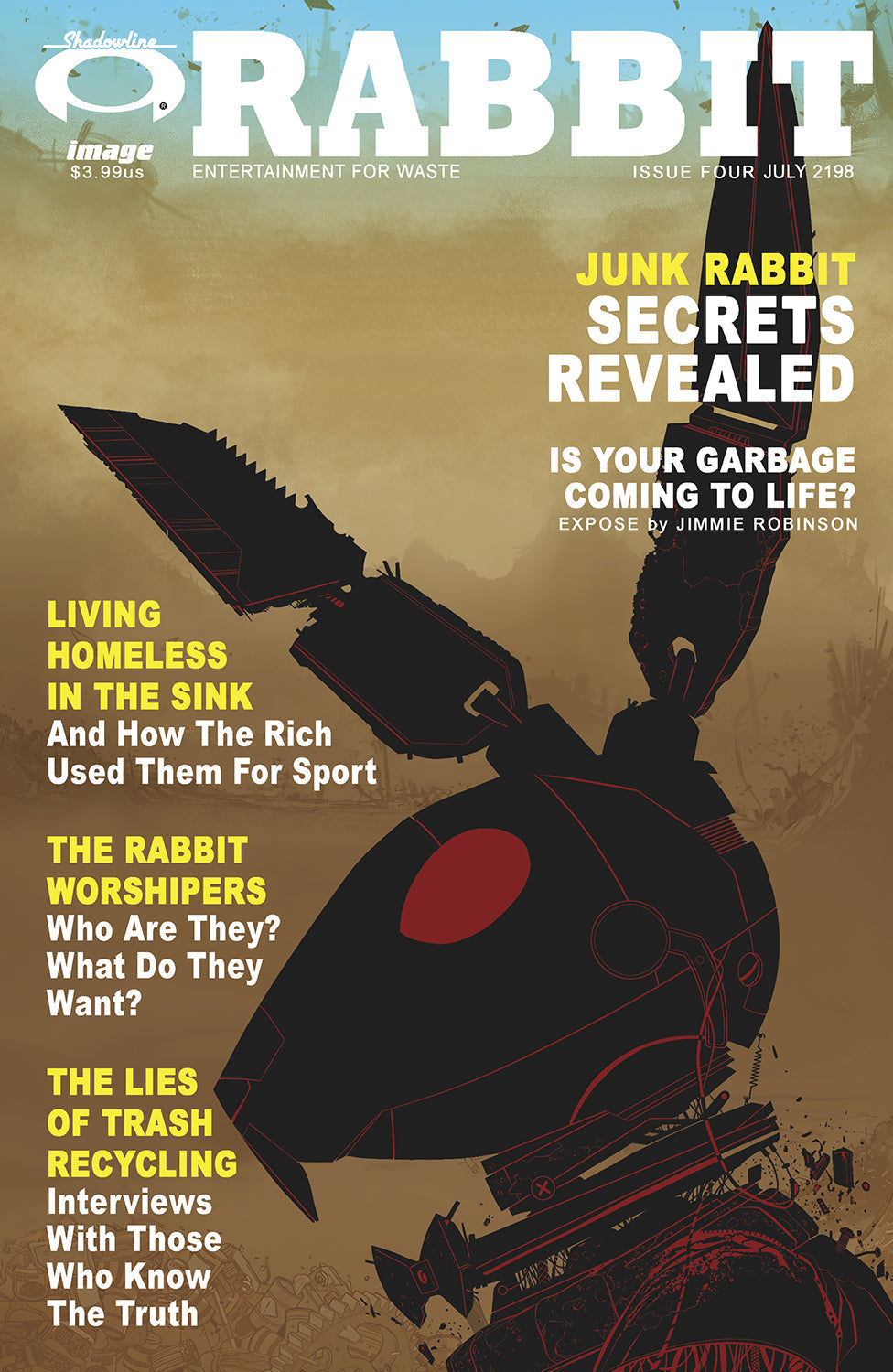 Junk Rabbit #4 (Of 5) B Jimmie Robinson Playboy Magazine Homage Bunny Variant (07/05/2023) Image