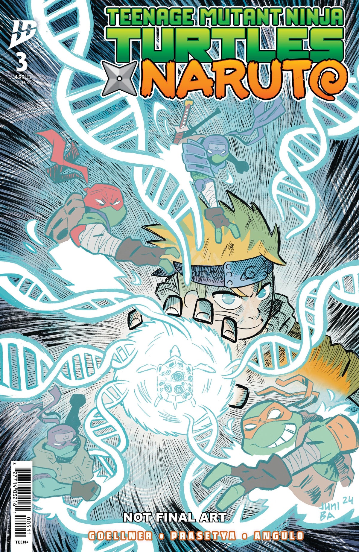 Teenage Mutant Ninja Turtles X Naruto #3 C Juni Ba (03/26/2025) Idw
