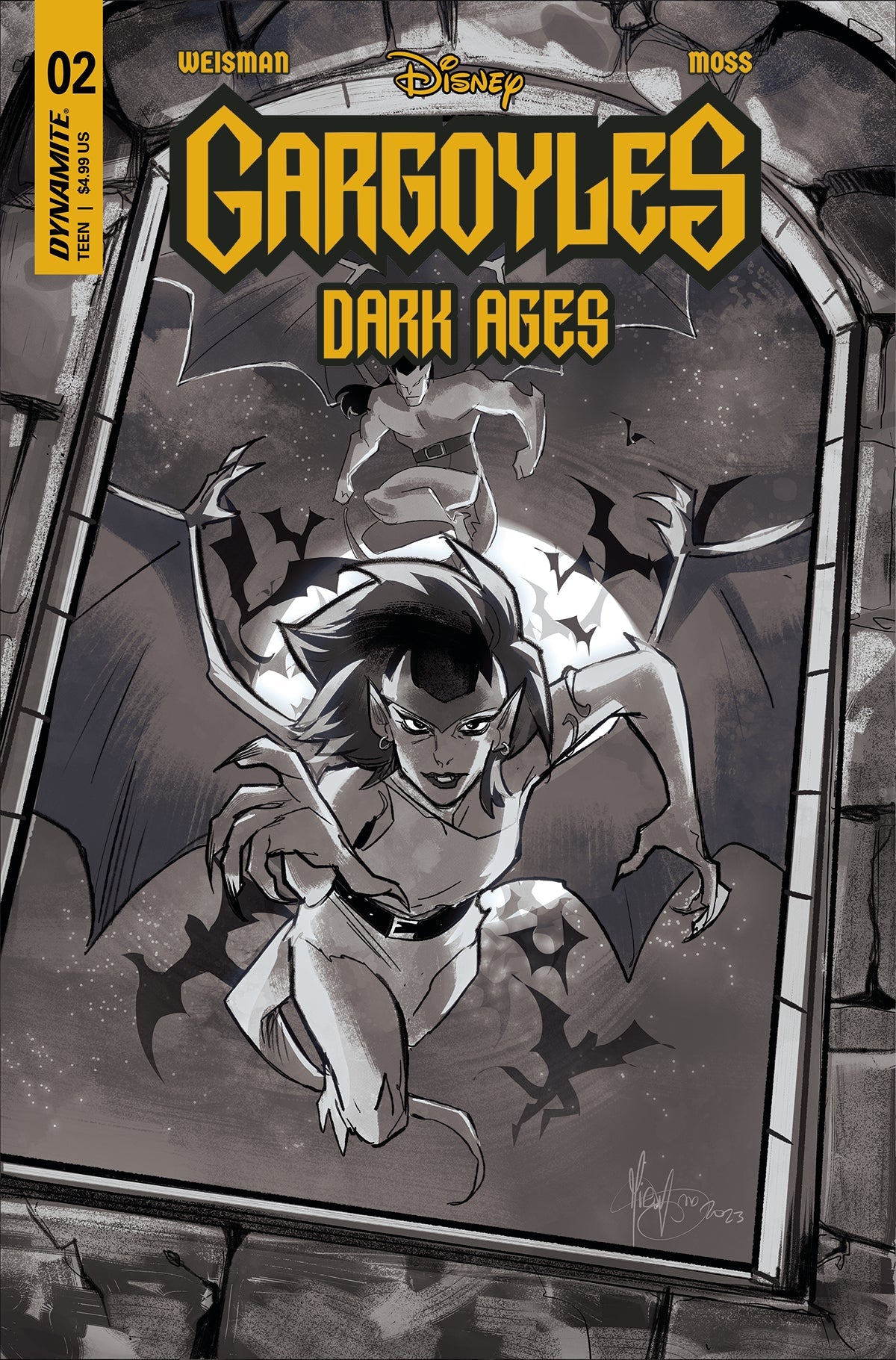 Gargoyles Dark Ages #2 K 1:20 Mirka Andolfo Line Art Variant (08/09/2023) Dynamite
