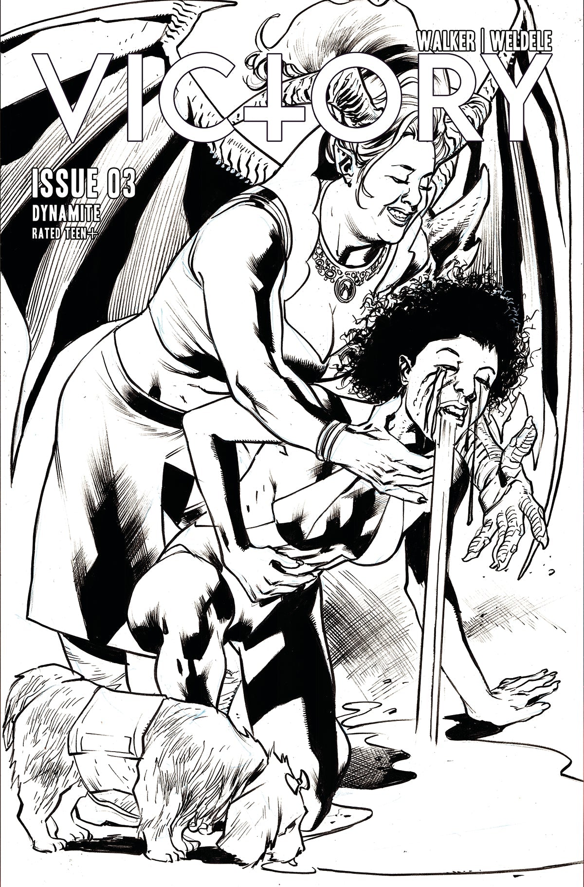 Victory #3 G 1:10 Bryan Hitch B&W Variant (08/23/2023) Dynamite