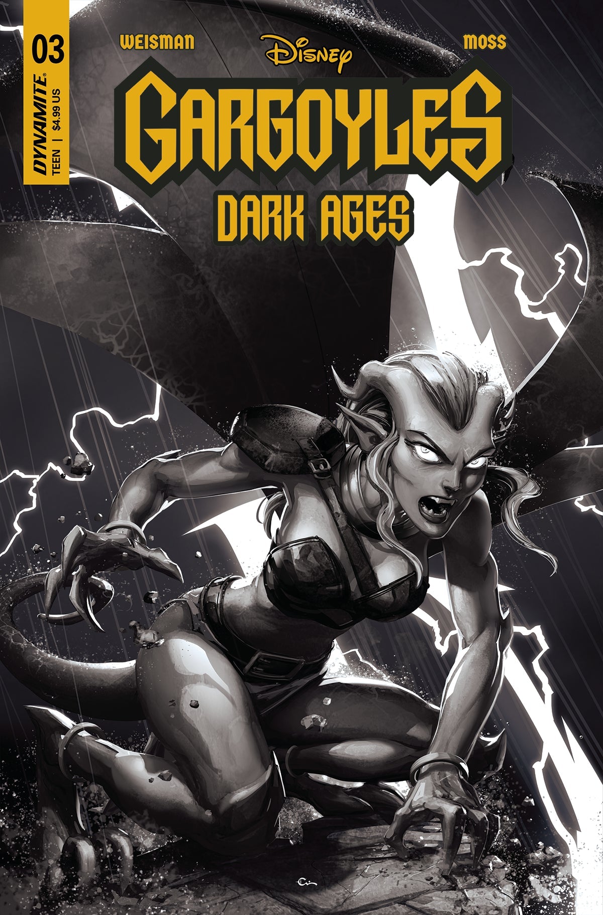 Gargoyles #10 H 1:10 David Nakayama B&W Variant (10/25/2023) Dynamite