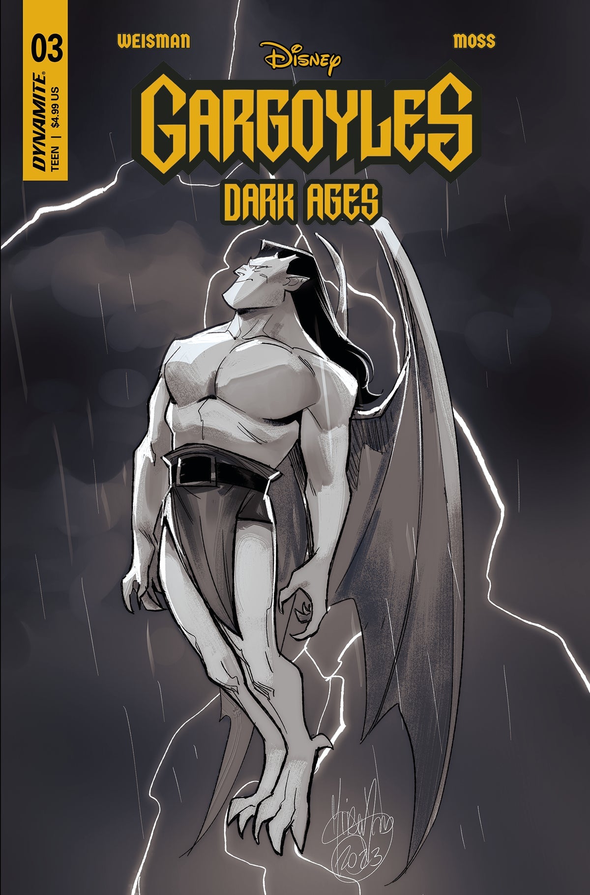 Gargoyles #10 K 1:15 Tony Fleecs & Forstner Virgin Variant (10/25/2023) Dynamite