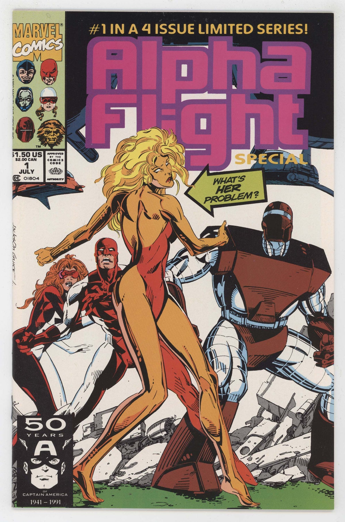 Alpha Flight Special 1 Marvel 1991 NM Jackson Guice
