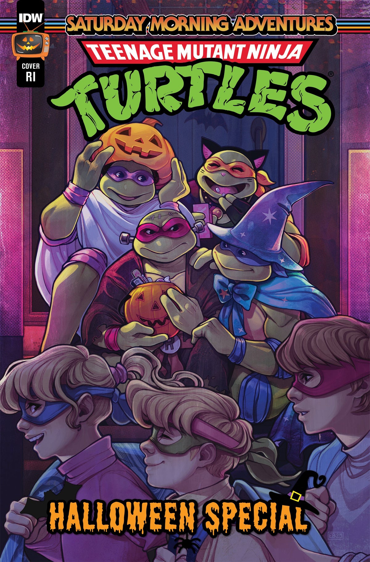 Teenage Mutant Ninja Turtles Tmnt Saturday Morning Adv Halloween Special #1 D 1:10 Variant (10/11/2023) Idw