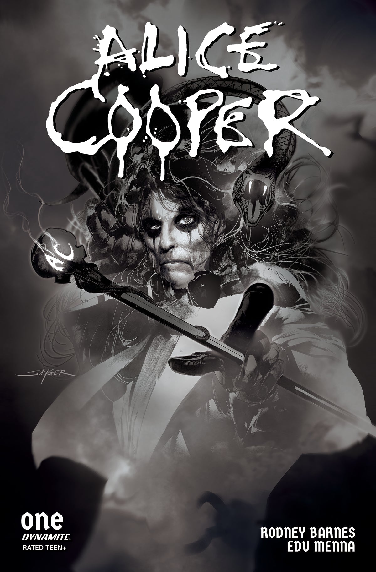 Alice Cooper #1 (Of 5) F 1:10 Alexander B&W Variant (10/04/2023) Dynamite