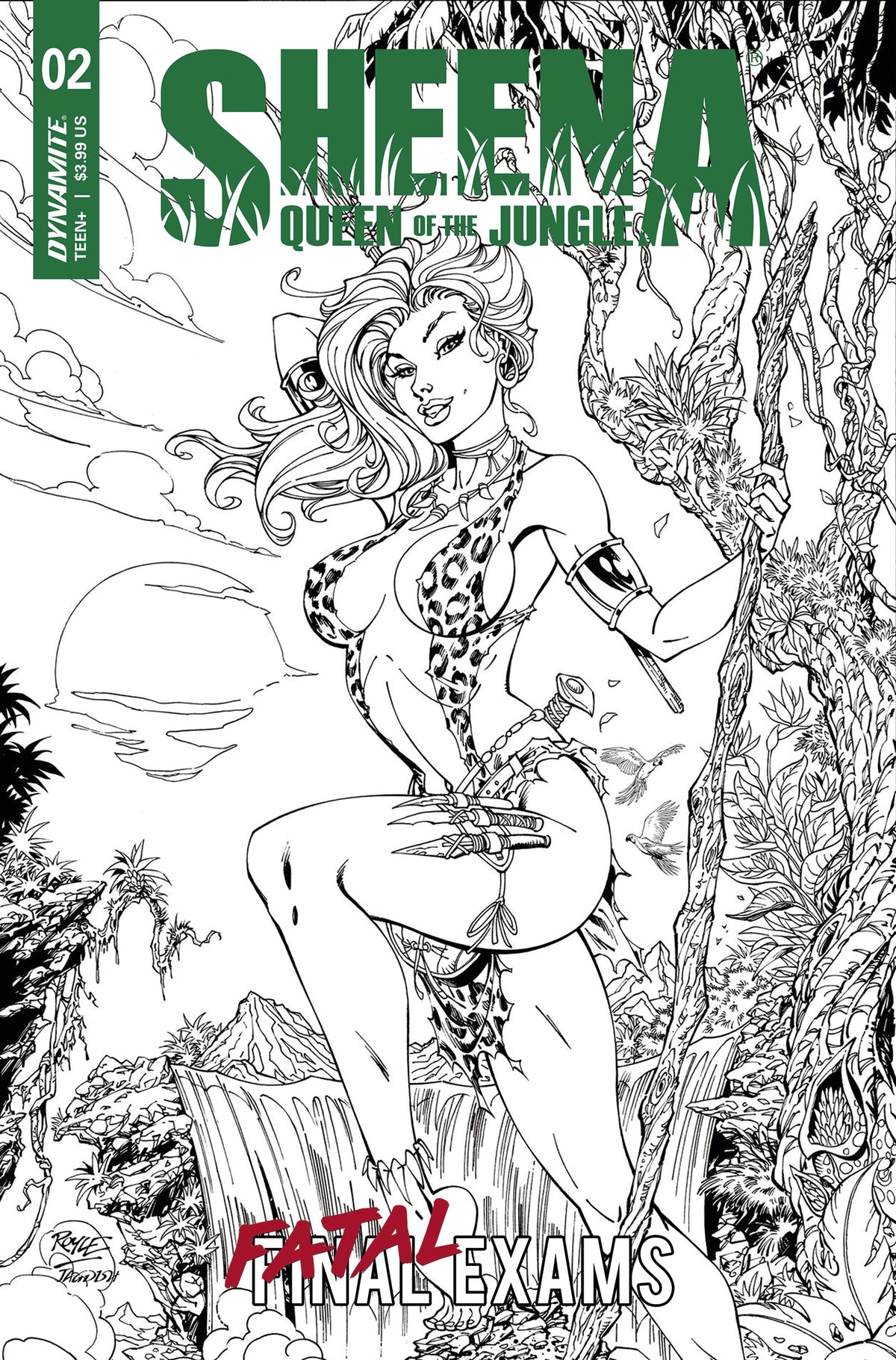Sheena Queen Of Jungle #2 F 1:10 John Royle Line Art Variant (10/04/2023) Dynamite