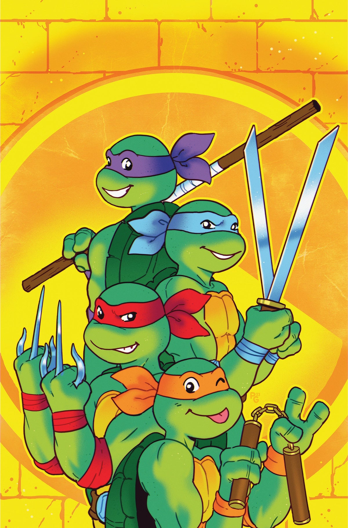 Teenage Mutant Ninja Turtles TMNT Saturday Morning Adventures #7 E 1:25 Ganucheau (11/29/2023) Idw