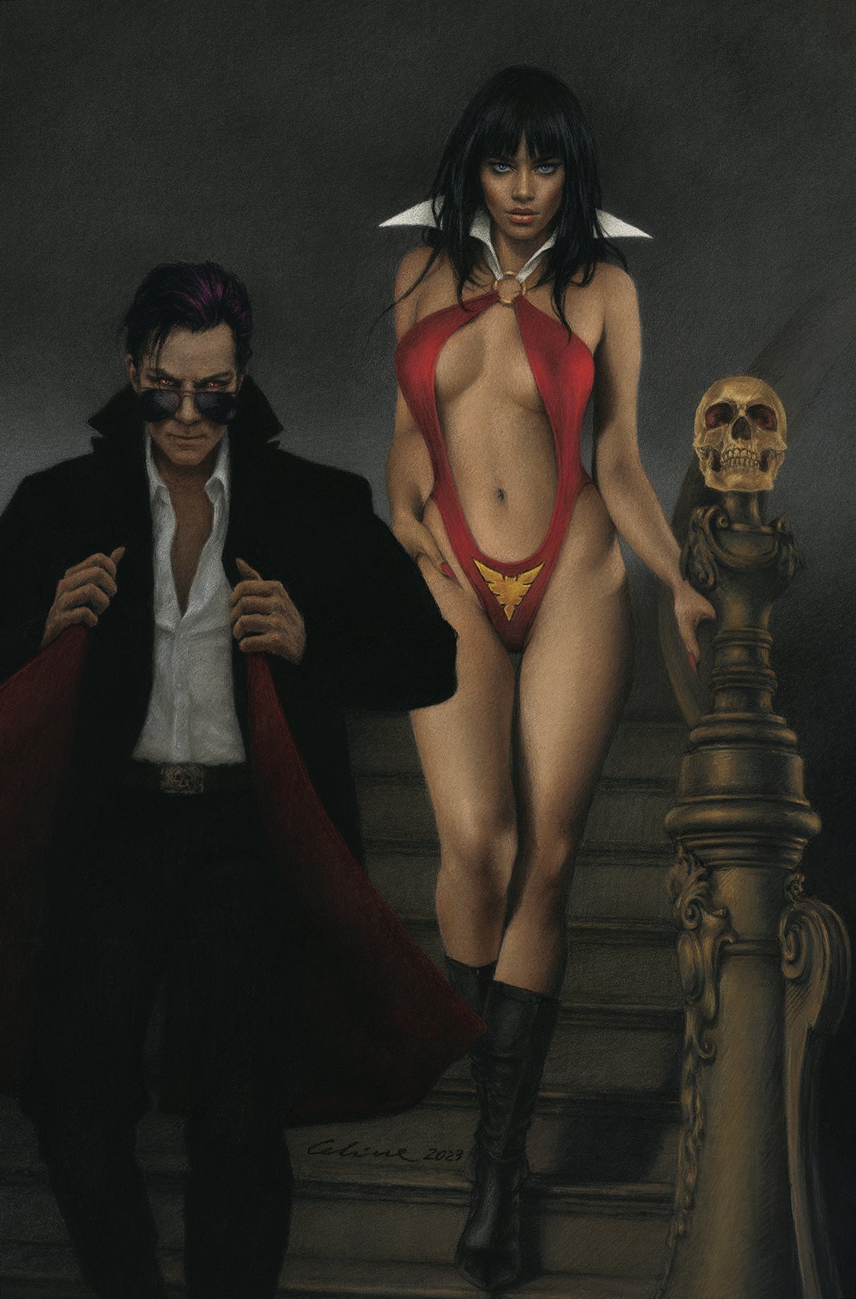 Vampirella Dracula Rage #4 I 1:15 Celina Virgin Variant (12/13/2023) Dynamite