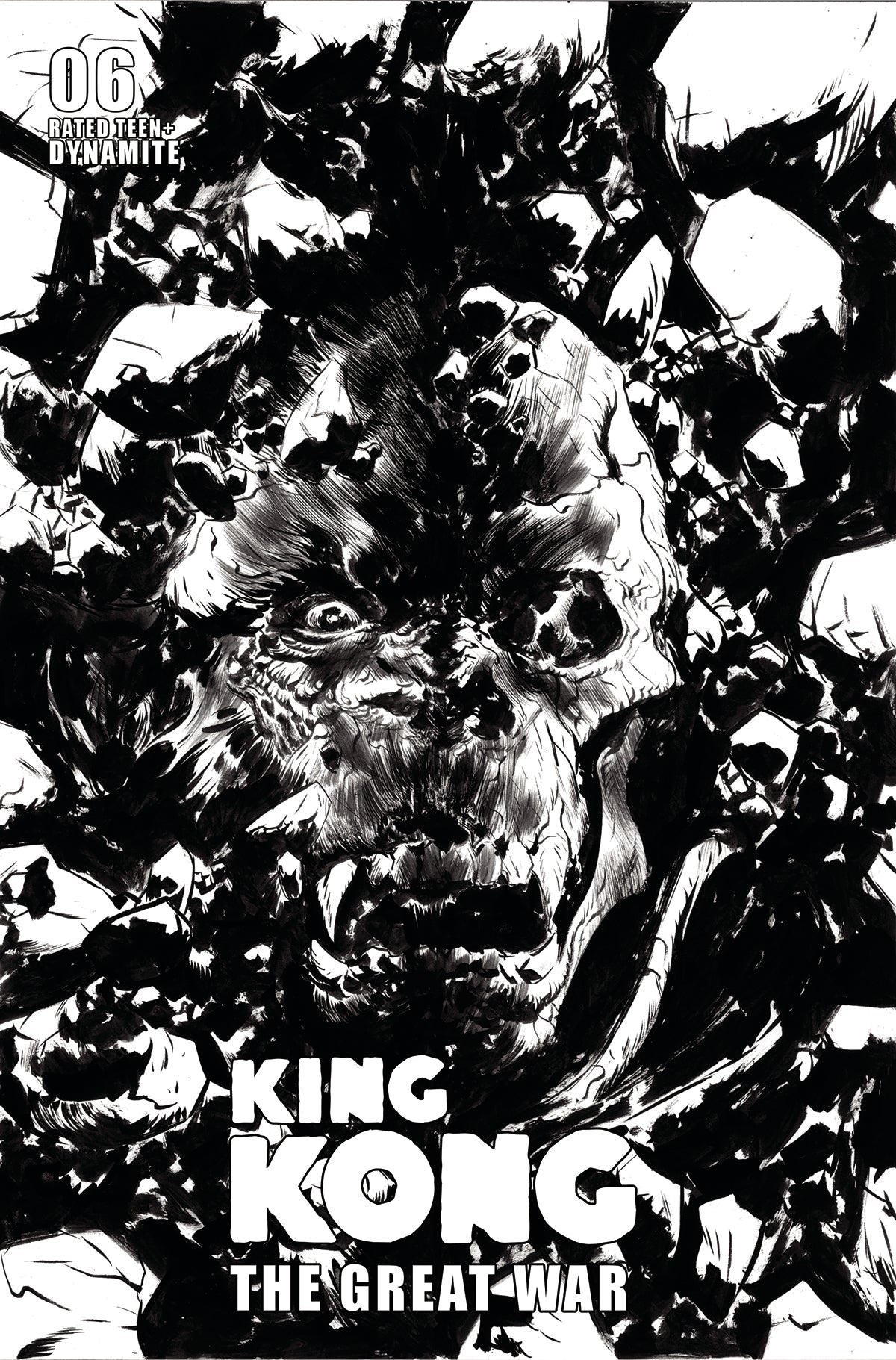 Kong Great War #6 D 1:10 Lee Line Art Variant (10/30/2024) Dynamite