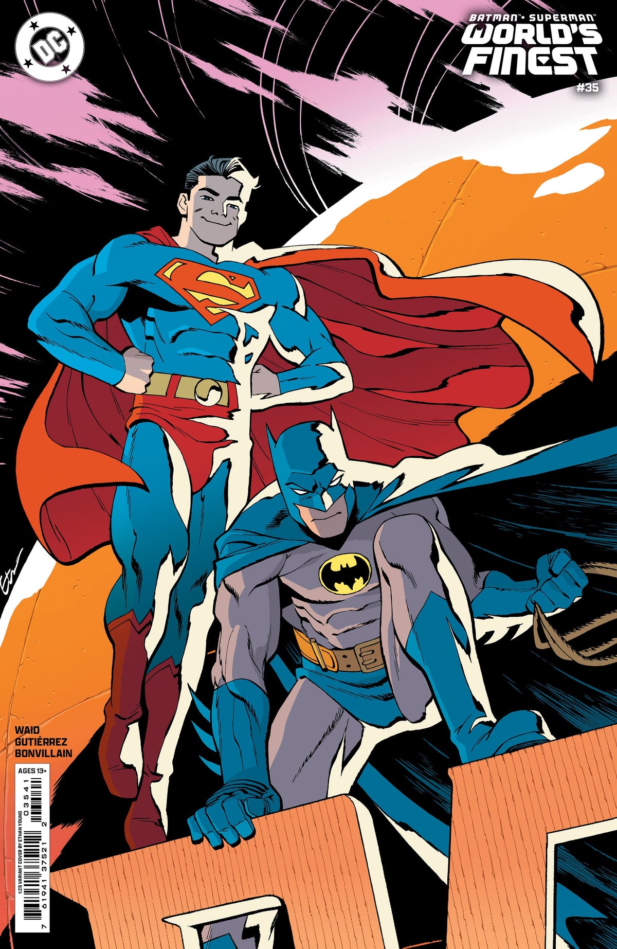 Batman Superman Worlds Finest #35 E 1:25 Ethan Young Variant (01/15/2025) Dc