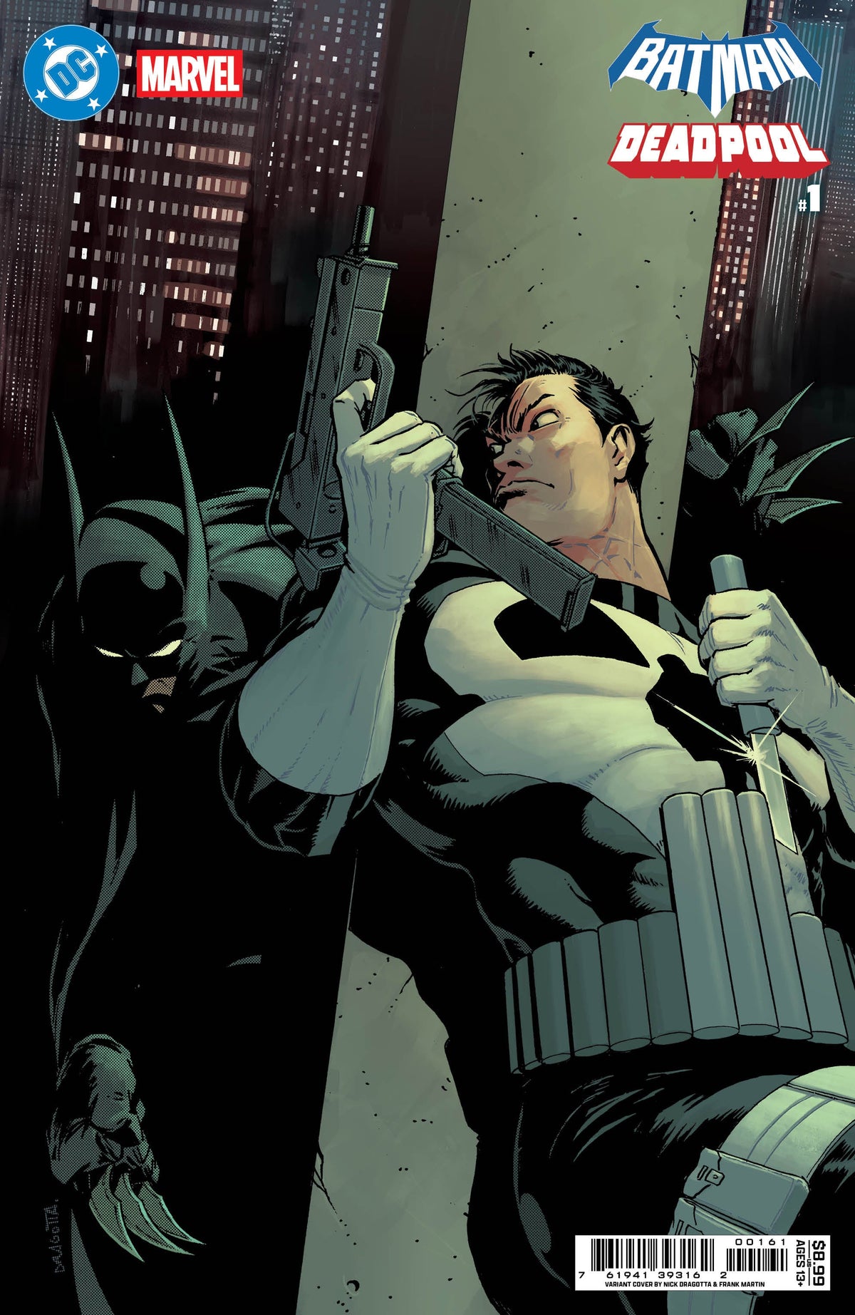 Dc Marvel Batman Deadpool #1 (One Shot) G Nick Dragotta Batman Punisher Variant (11/19/2025) Dc