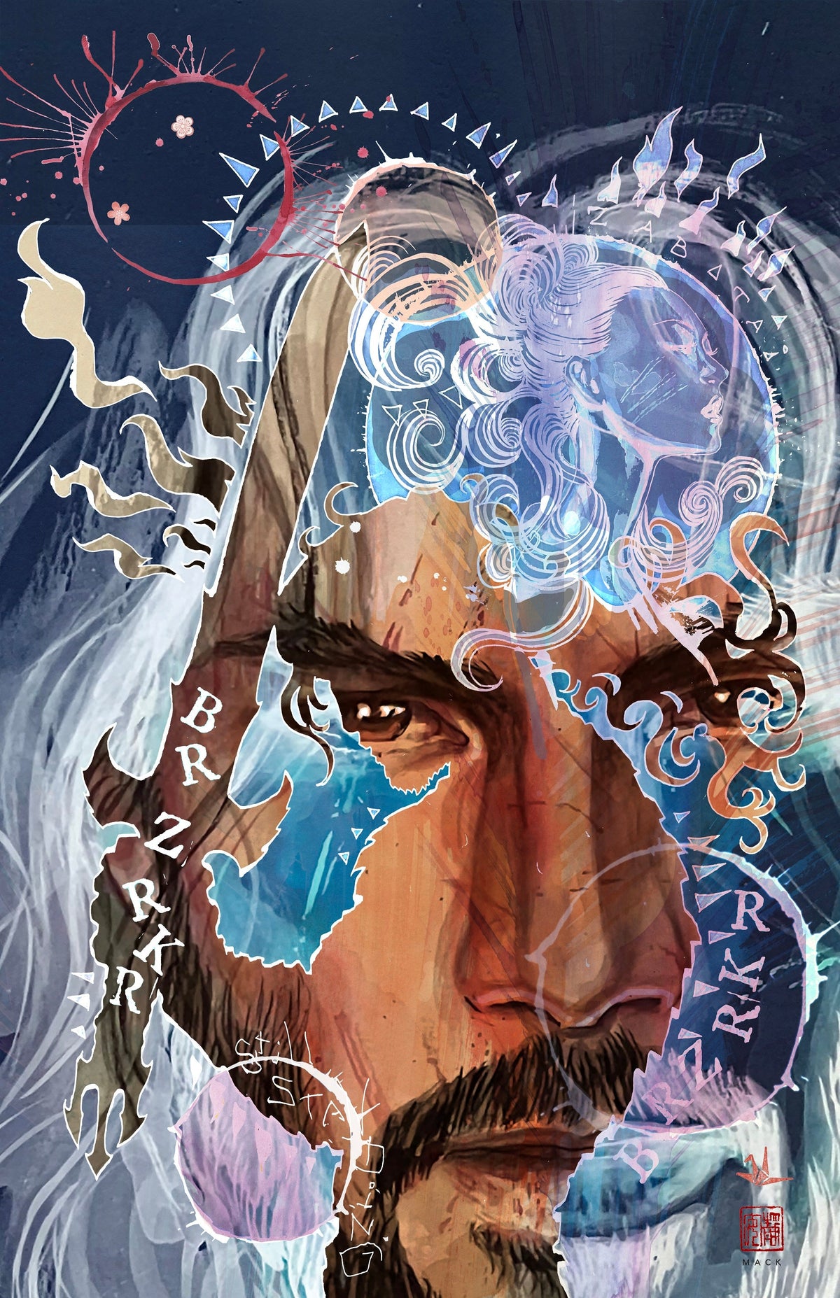 Brzrkr Poetry Of Madness #1 David Mack Foil Variant (07/26/2023) Boom