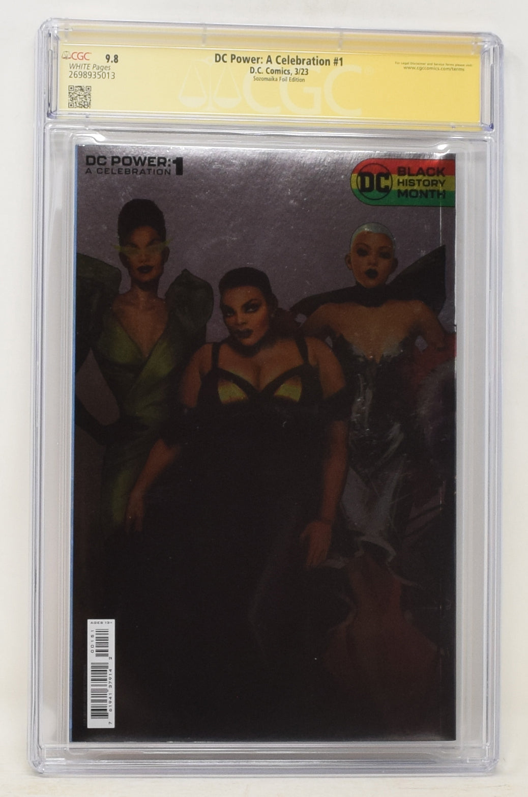 Dc Power A Celebration #1 (One Shot) E 1:50 Sozomaika Foil SIGNED Variant (01/31/2023) Dc