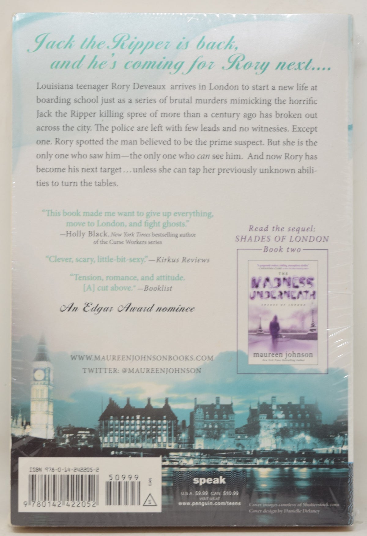 The Name of the Star (Shades of London) Maureen Johnson 2012 NM New