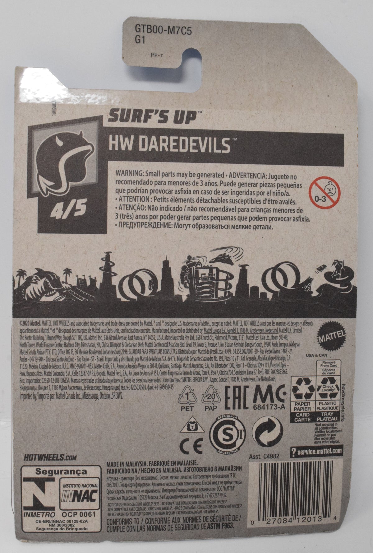 Hot Wheels Surfs Up HW DareDevils 4/5 97 DieCast Car New