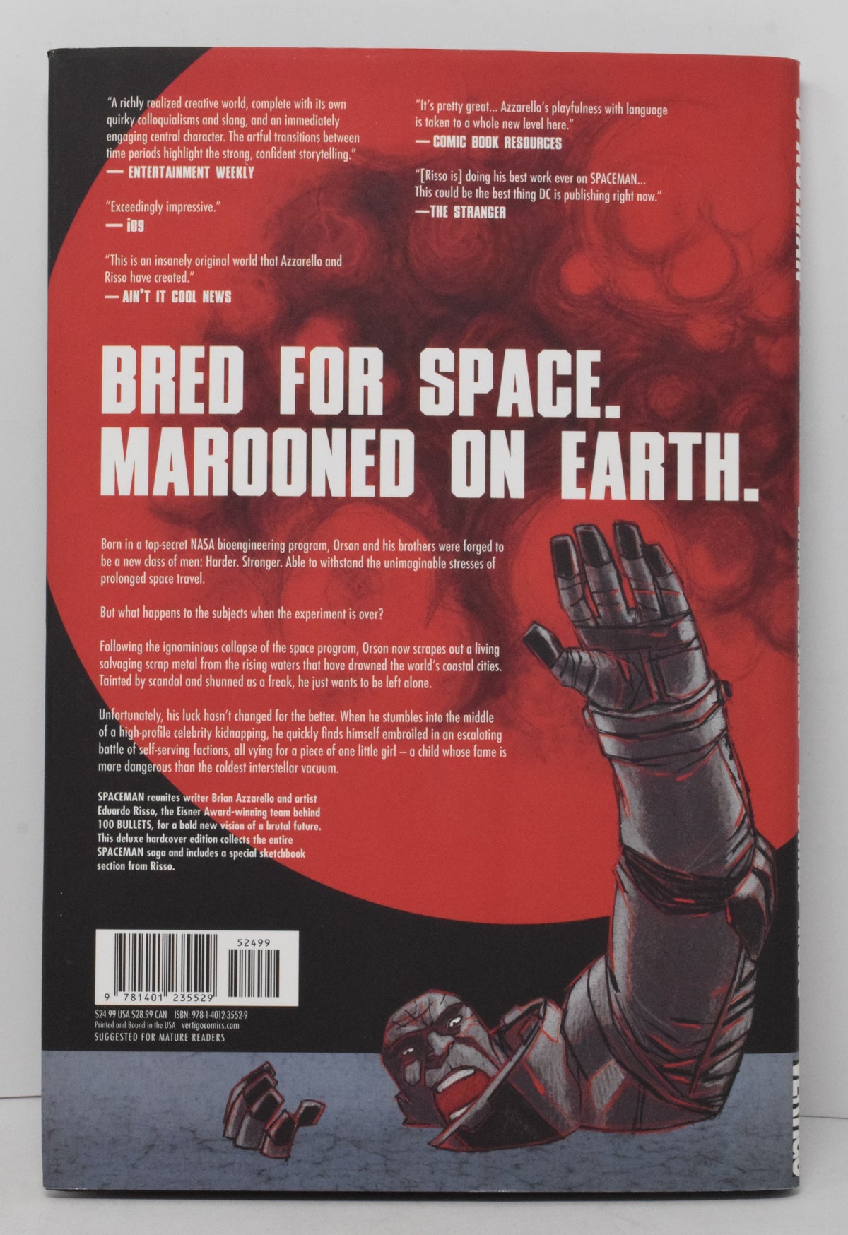 Spaceman Deluxe Ed HC DC Vertigo 2012 NM Brian Azzarello Eduadro Risso