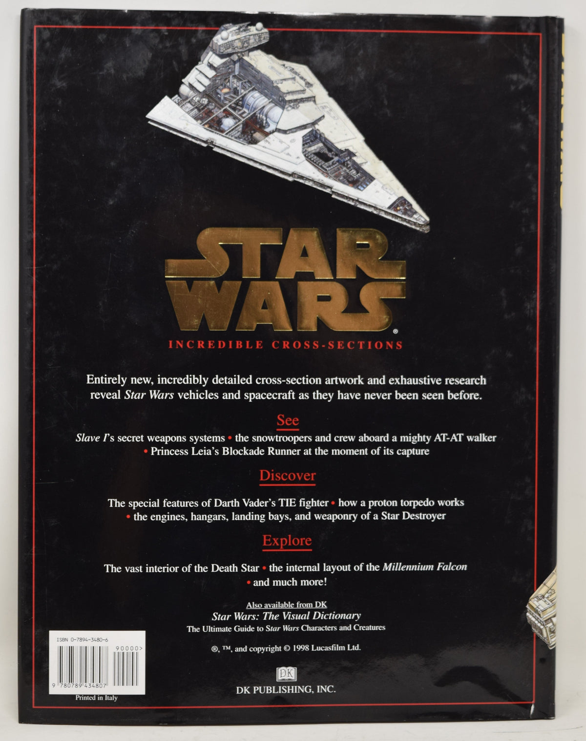 Star Wars Incredible Cross Sections Ultimate Guide 1998