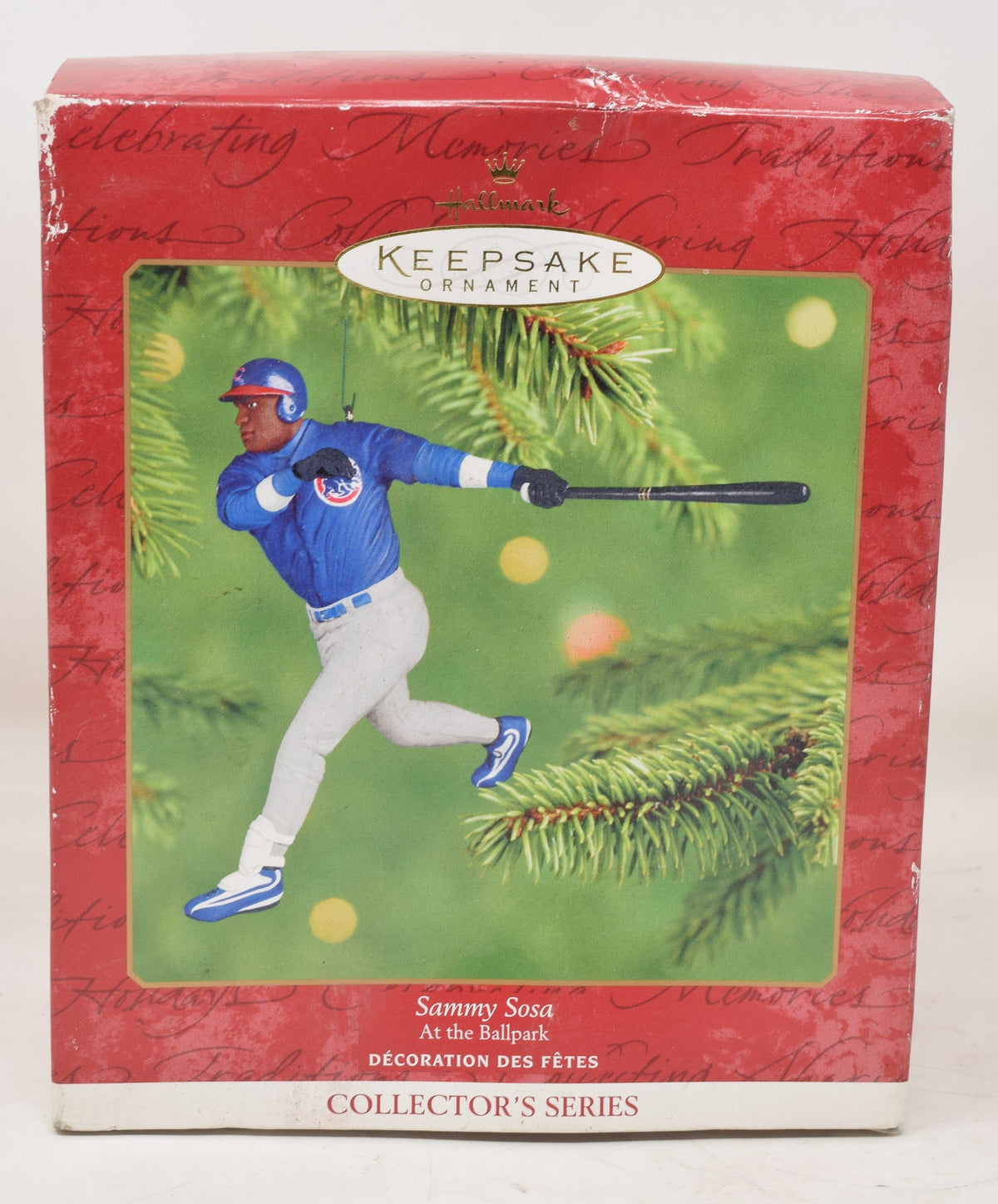 Hallmark Keepsake Ornament Sammy Sosa Baseball MLB Christmas Tree 2001 NIB