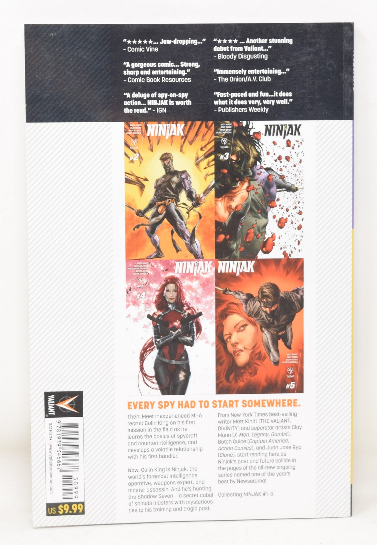 Ninjak Vol 1 Weaponeer Valiant Ent. 2015 GN NM New
