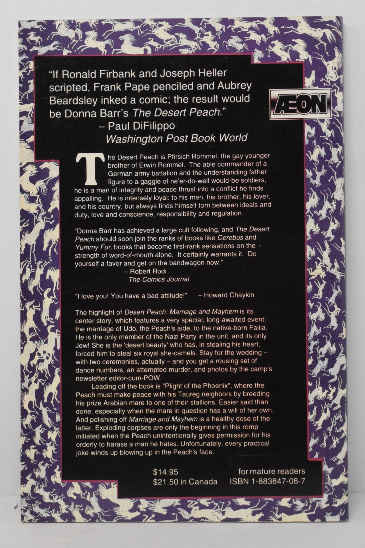 Desert Peach Marriage Mayhem TPB Aeon 1994 NM- 9.2 Donna Barr 16 17 19