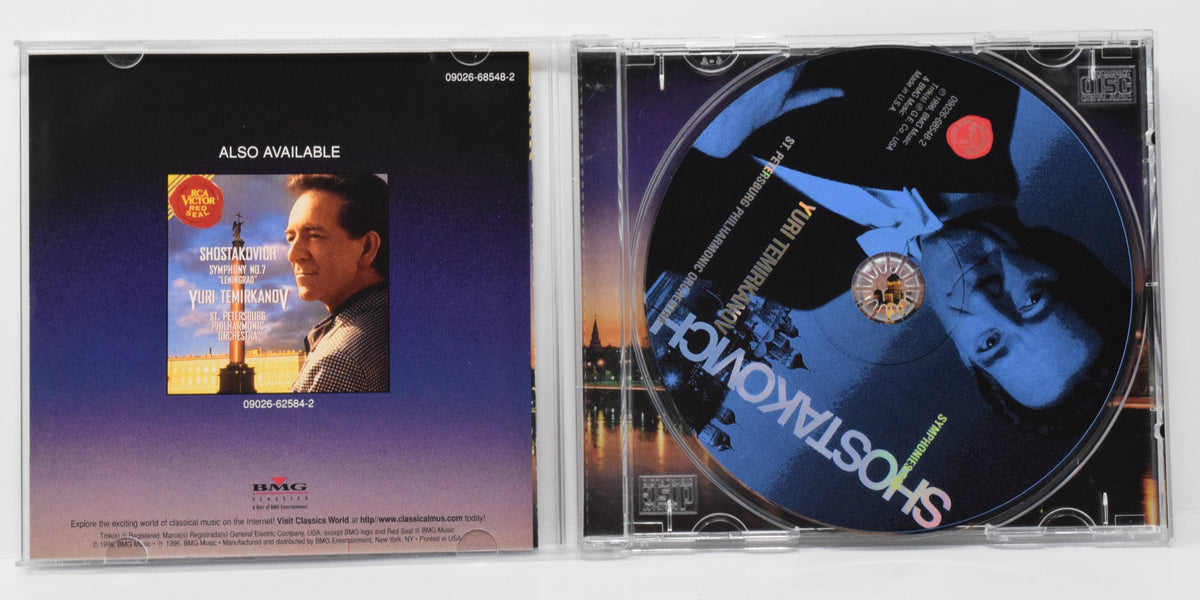 Shostakovich Yuri Temirkanov St Petersburg Phil Symphony 5 9 CD