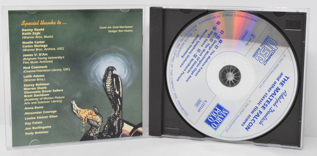The Maltese Falcon Soundtrack CD Adolph Deutsch Marco Polo High Sierra