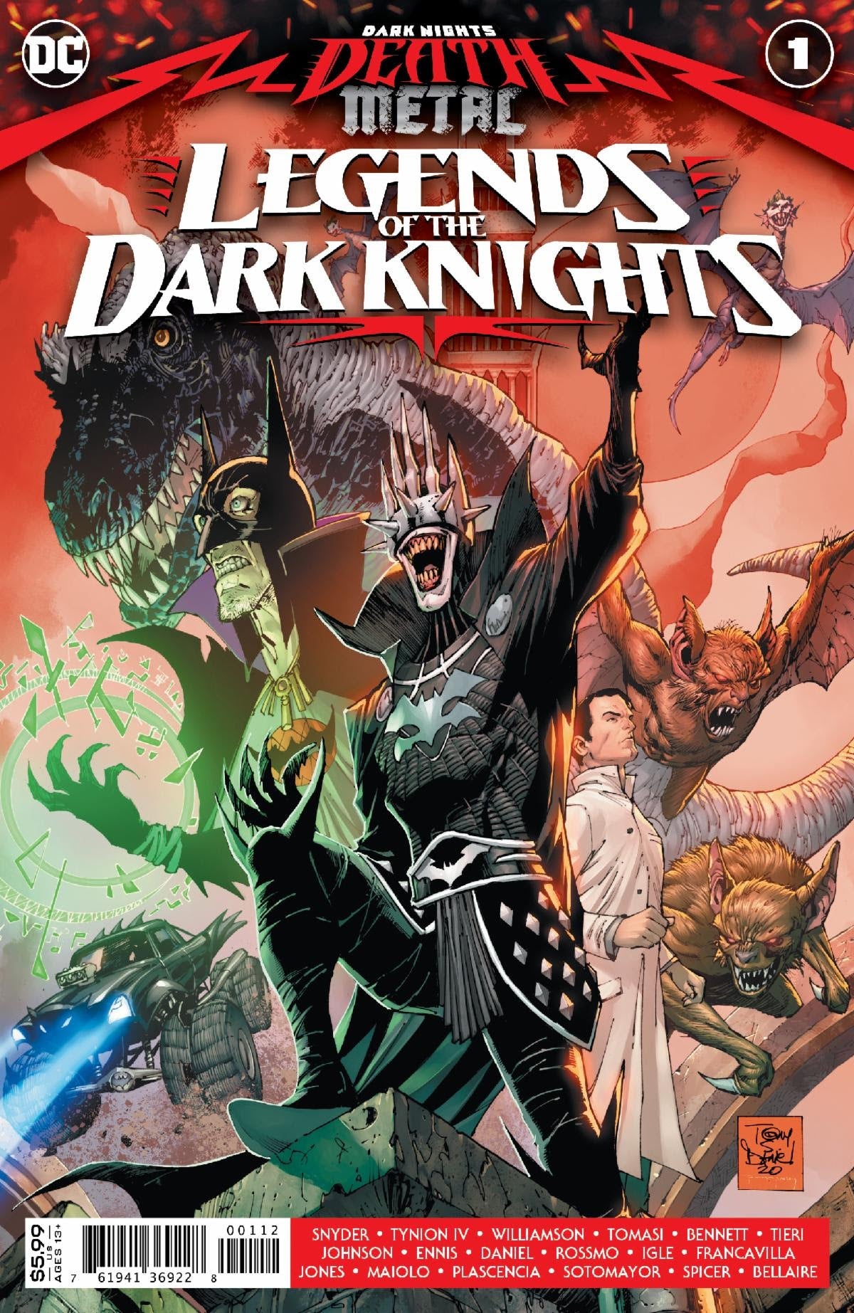 Dark Nights Death Metal Legends Of Dark Knights #1 2nd A DC 2020 NM- 9.2 Print Tony Daniel