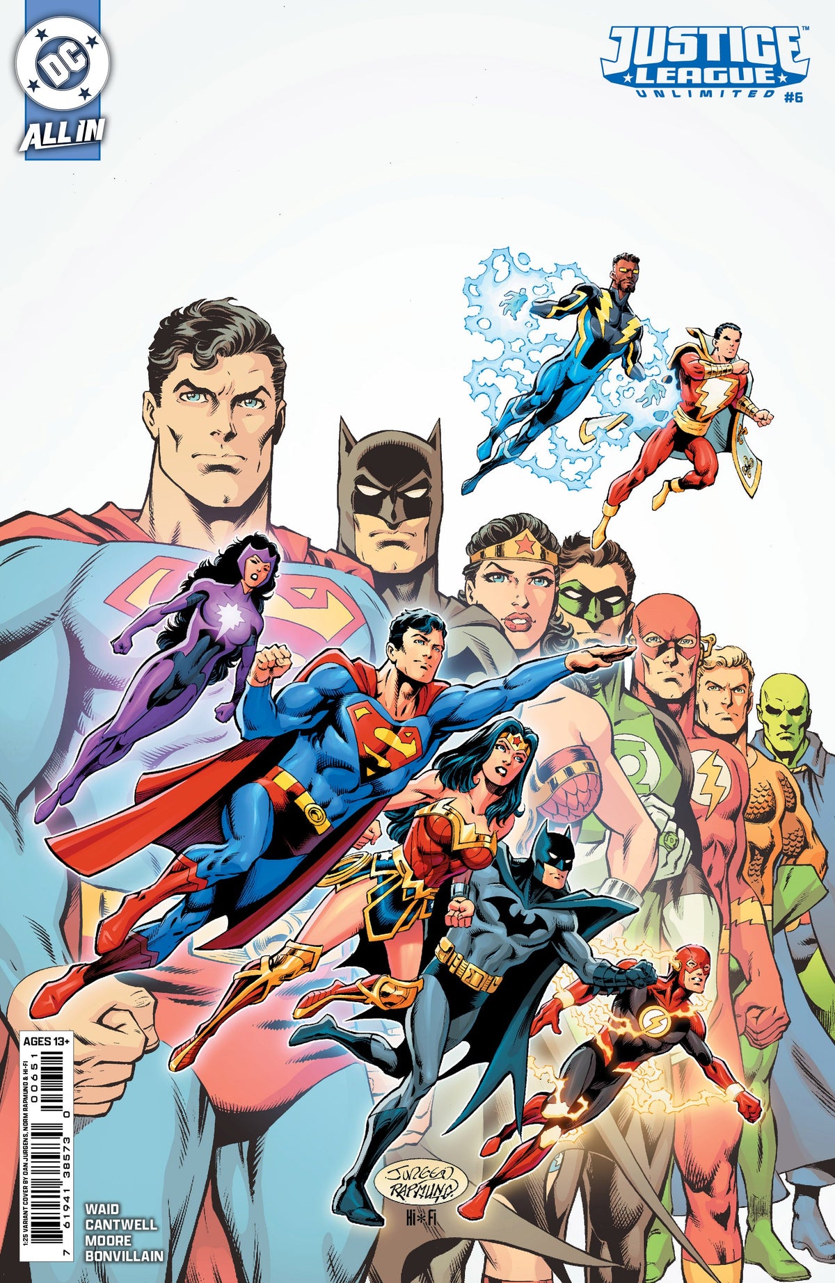Justice League Unlimited #6 E 1:25 Dan Jurgens Variant (We Are Yesterday) (04/23/2025) Dc