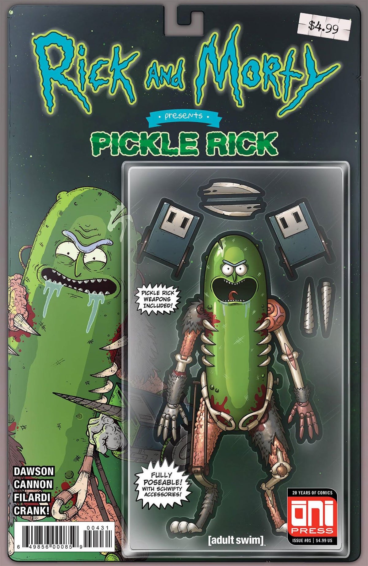 Rick and Morty Presents: Pickle Rick #1 — Mike Vasquez Action Figure Variant