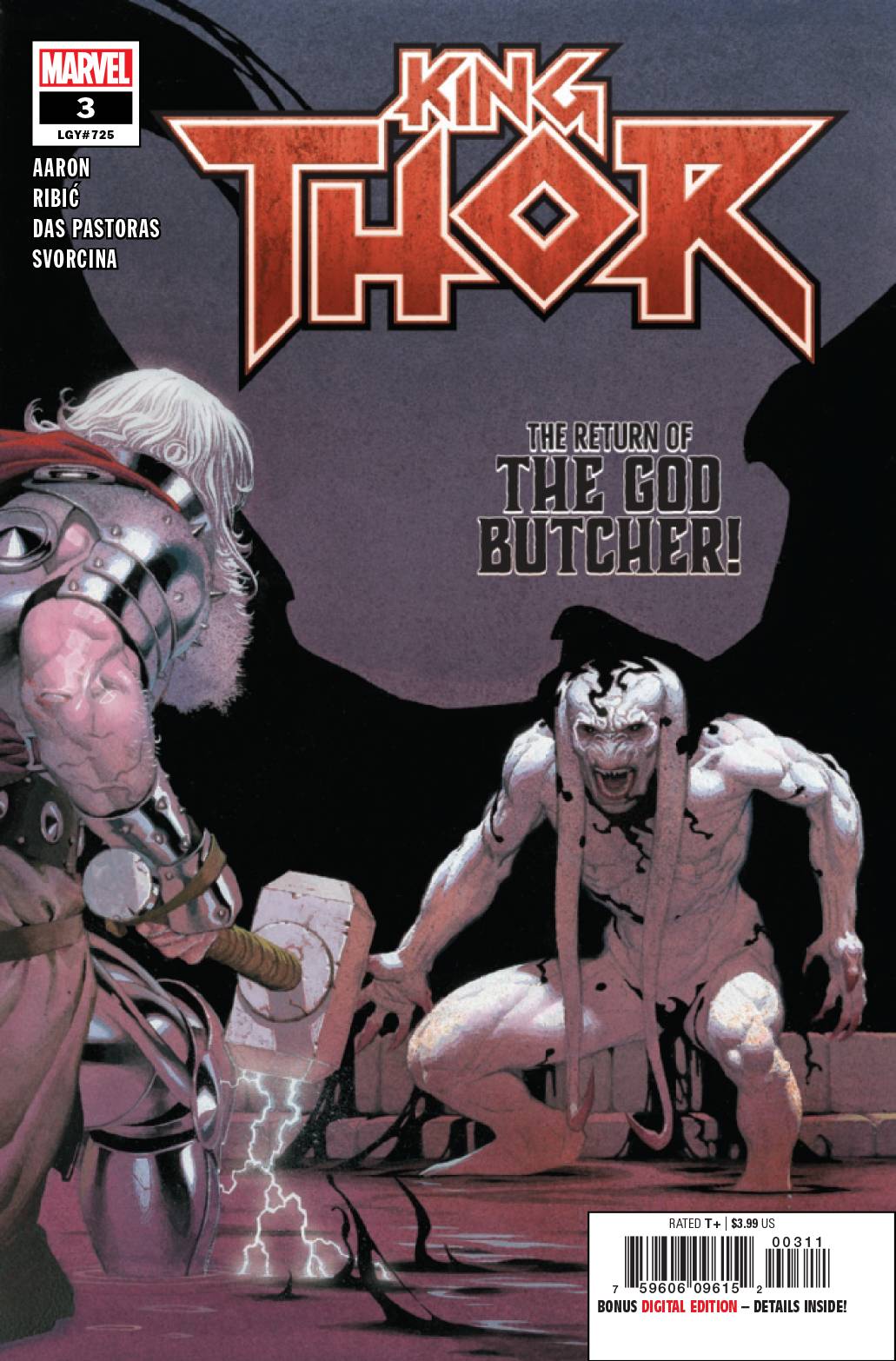 KING THOR #3 (OF 4) Marvel 2019 NM+ 9.6 Esad Ribic Jason Aaron 1st Skylords Of Indigarr