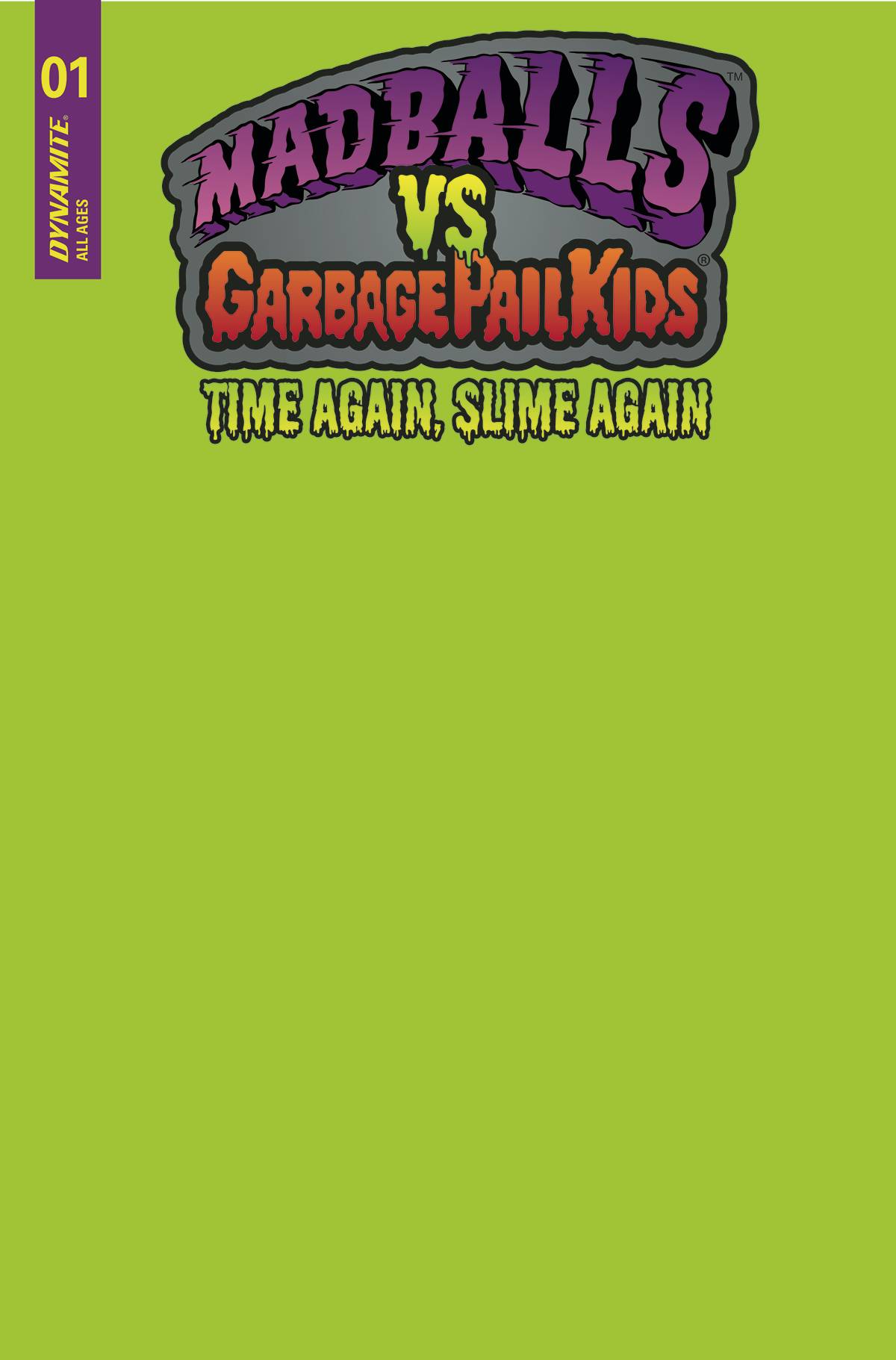 Madballs Vs Garbage Pail Kids Slime Again #1 D Puke Green Variant (02/08/2023) Dynamite