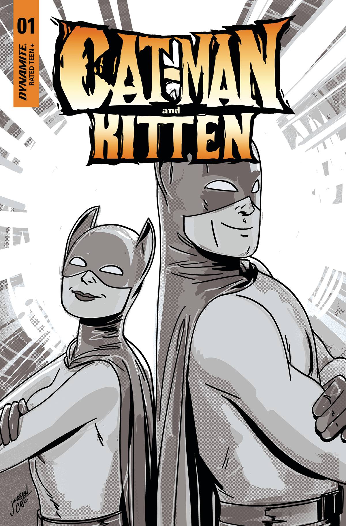 Cat-Man One Shot H 1:7 Case B&W Variant (11/30/2022) Dynamite