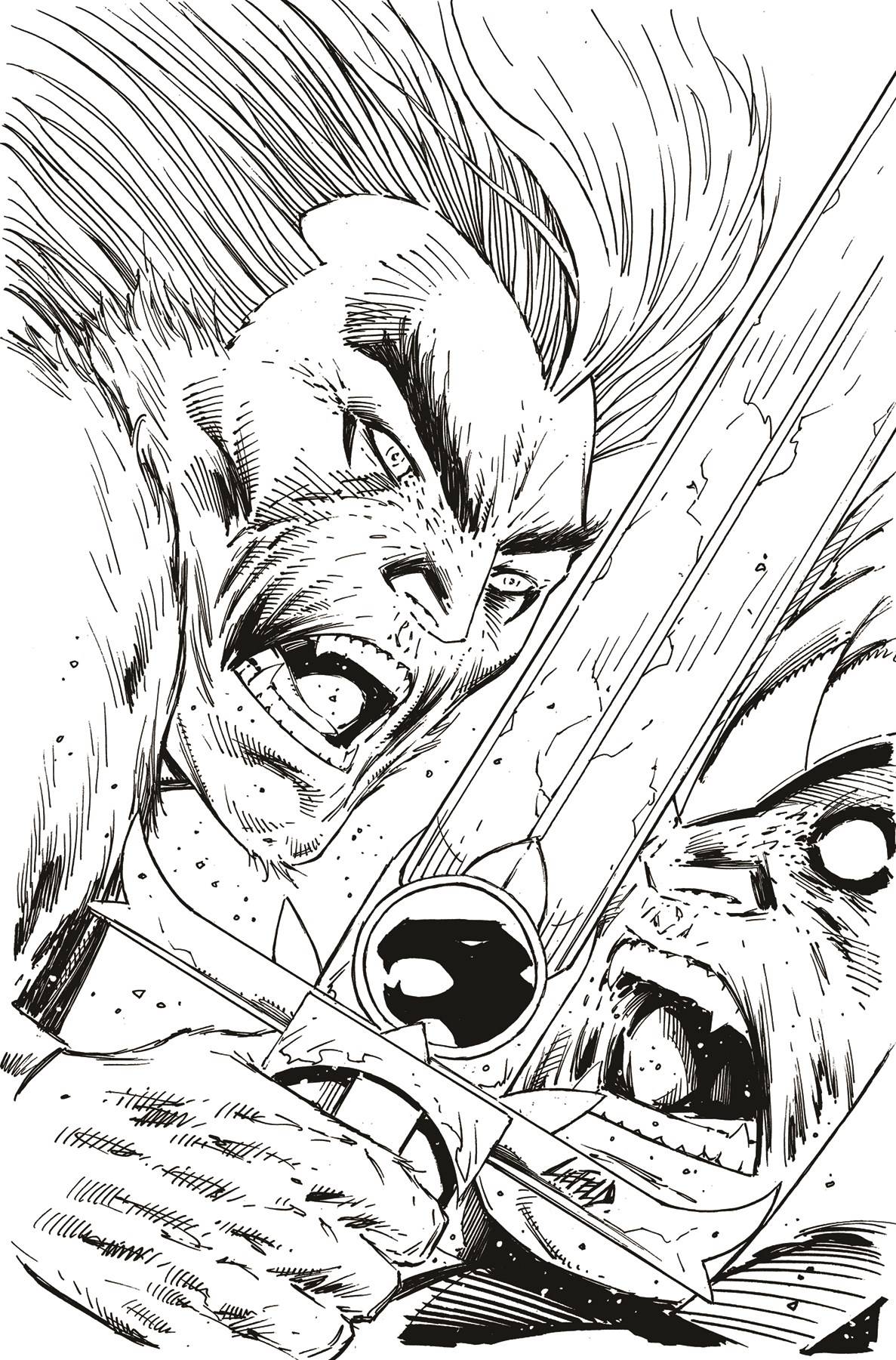 Thundercats #2 Zd 1:11 Foc Rob Liefeld B&W Virgin Variant (03/13/2024) Dynamite