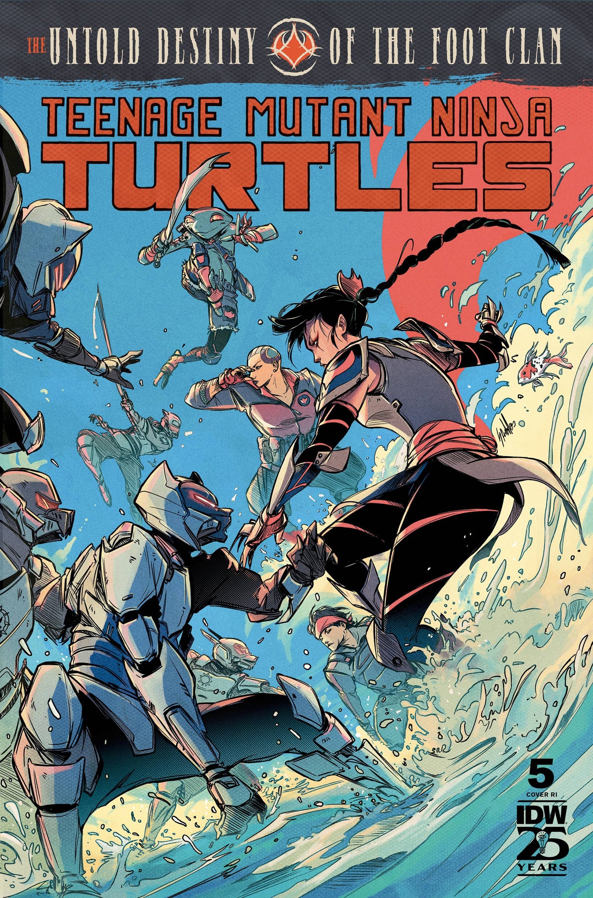 Teenage Mutant Ninja Turtles The Untold Destiny Of The Foot Clan #5 C 1:10 Santtos Variant (07/17/2024) Idw