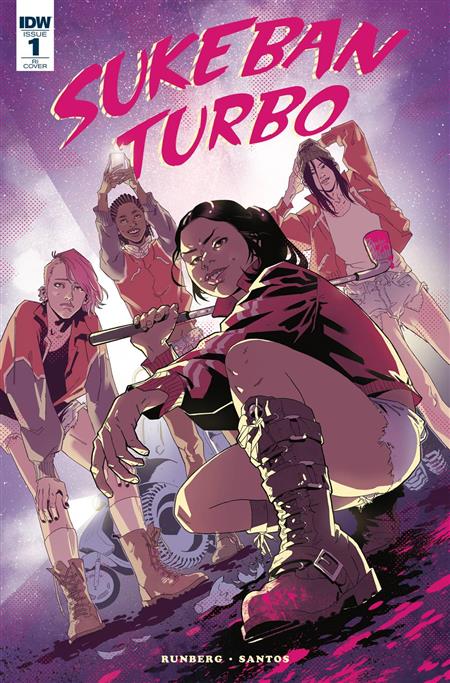 SUKEBAN TURBO #1 (OF 4) A IDW 2018 NM- 9.2 1:10 Claire Roe GGA Golf Club Variant