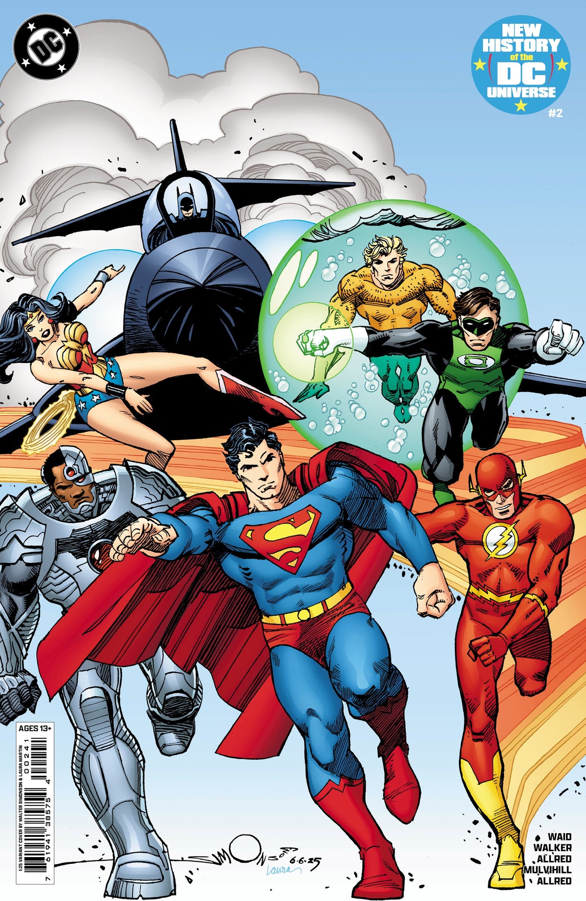 New History Of The Dc Universe #2 (Of 4) G 1:25 Karl Kerschl Variant (07/23/2025) Dc