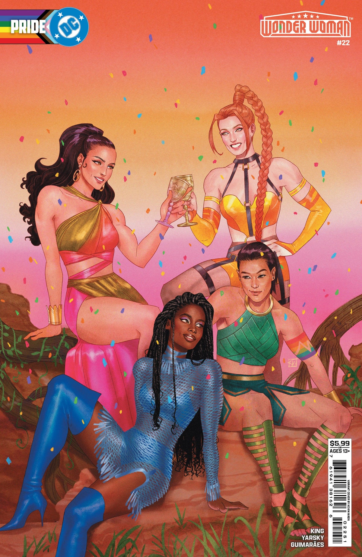 Wonder Woman #22 D Kevin Wada Dc Pride Variant (06/18/2025) Dc