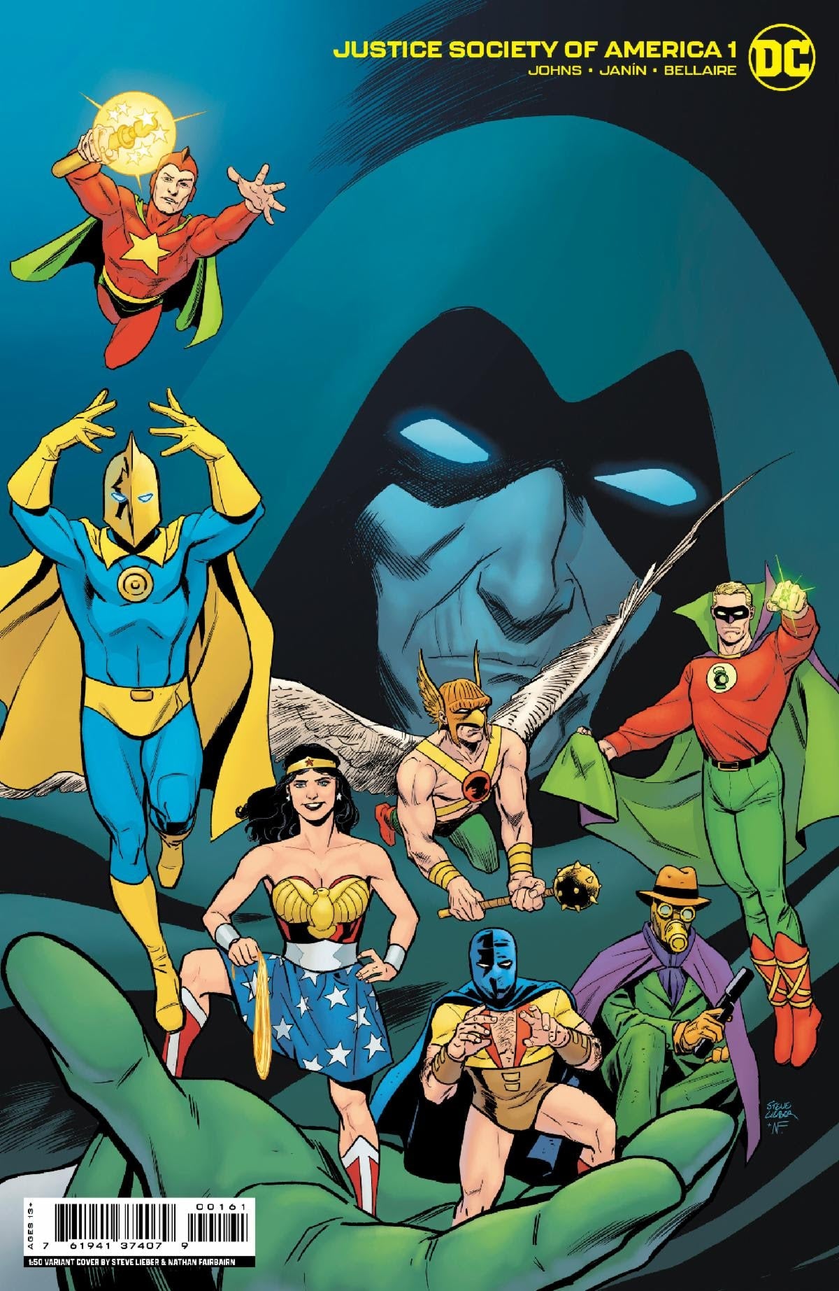 Justice Society Of America #1 E DC 2022 NM 1:50 Steve Lieber Card Stock Variant