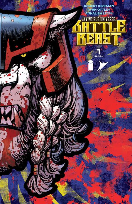 Invincible Universe Battle Beast #1 J Ryan Ottley & Annalisa Leoni Foil Die Cut Mask Variant (05/14/2025) Image